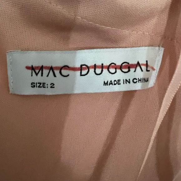 Mac Duggal High Slit Asymmetrical Dress - Picture 12 of 15